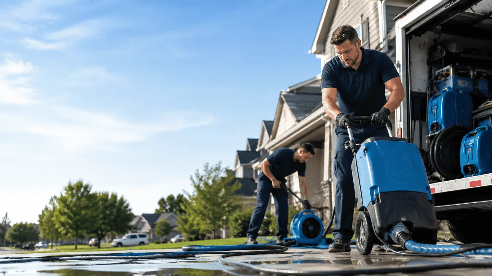 Dehumidification being performed in Mcewensville, PA